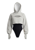 CRIB Cut-Out Hoodie Bodysuit
