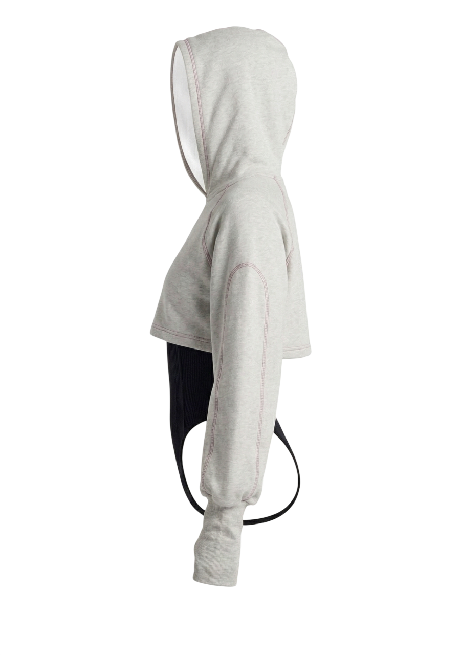 CRIB Cut-Out Hoodie Bodysuit
